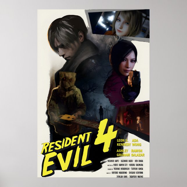 Affiche de la refonte de Resident Evil 4 dans le s (Devant)