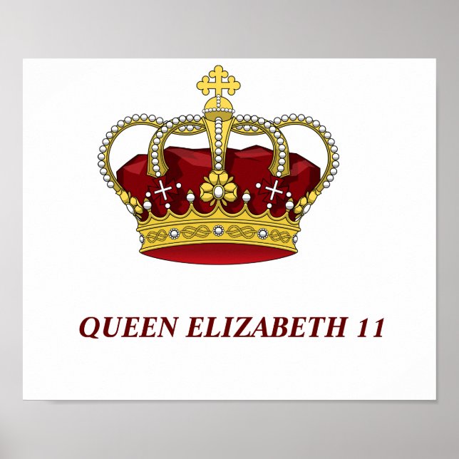 Affiche de la Reine Elizabeth 11 (Devant)