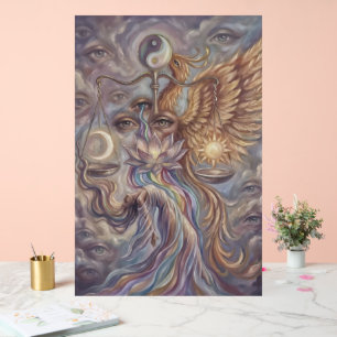 Affiche de la renaissance du phénix mystique