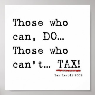 Affiche de la révolte fiscale 2009