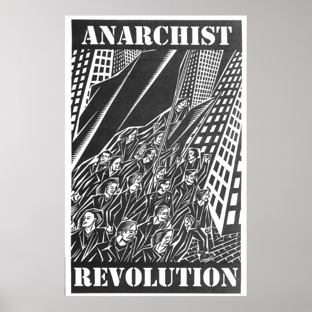 Affiche de la révolution anarchiste (Devant)