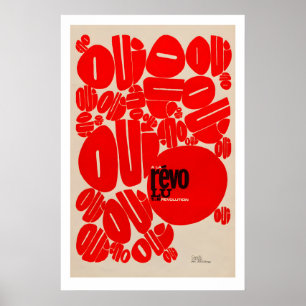 Affiche de la révolution oui Impression d'art soci