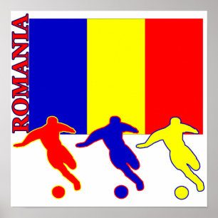 Affiche de la Roumanie du football