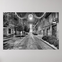 Affiche de la rue Christmas en Italie
