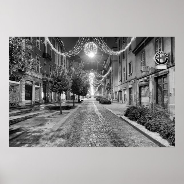 Affiche de la rue Christmas en Italie (Devant)
