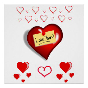 Affiche de la Saint-Valentin