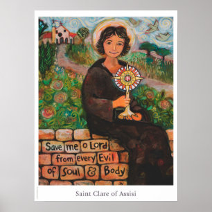 Affiche de la salle de classe St. Clare d'Assisi