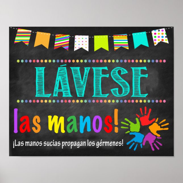 Affiche de la salle de santé de l'école espagnole (Devant)