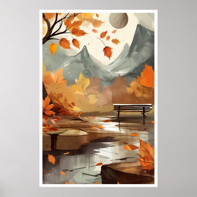 Affiche de la scène automne / automne (Devant)