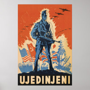 Affiche de la Seconde Guerre mondiale : Partisans 