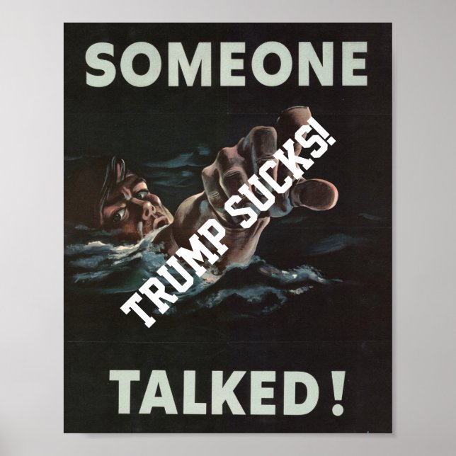 Affiche de la Seconde Guerre mondiale Trump quelqu (Devant)