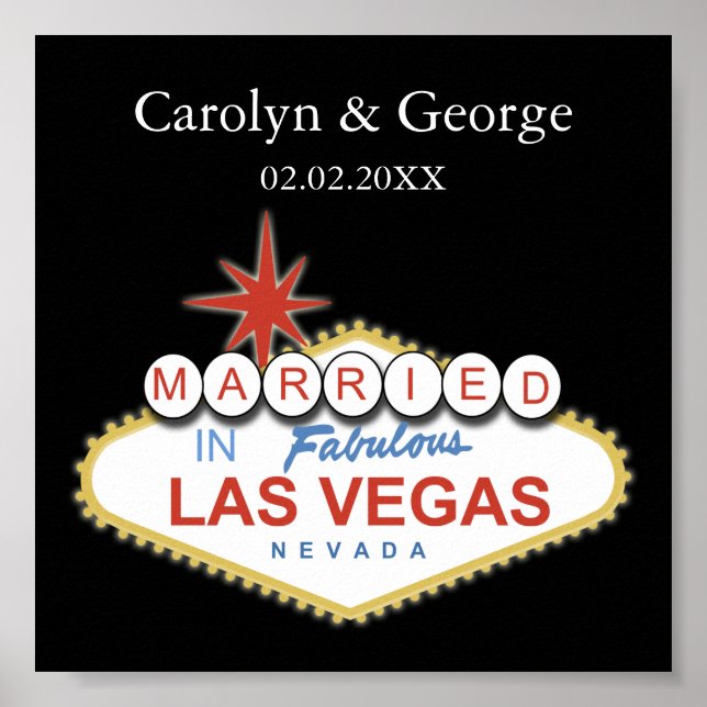 affiche de la signalisation de las vegas (Devant)