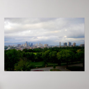 Affiche de la skyline de Kansas City
