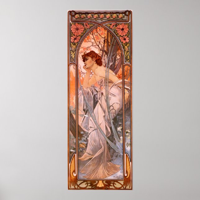 Affiche de la soirée Alphonse Mucha Reverie (Devant)