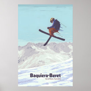 Affiche de la station de ski Baqueira-Beret Espagn