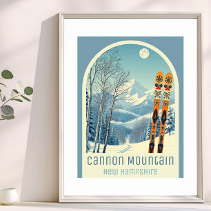 Affiche de la station de ski de Cannon Mountain da