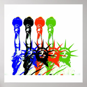 Affiche de la statue de la liberté