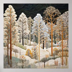 Affiche de la surface de surface neige