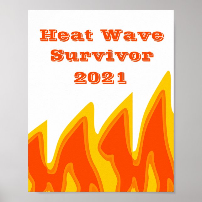 Affiche de la survivante de la vague de chaleur 20 (Devant)
