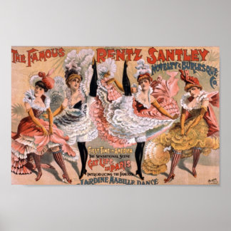 Affiche de la troupe de danse vintage
