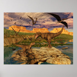 Affiche de la vallée de Dinosaur