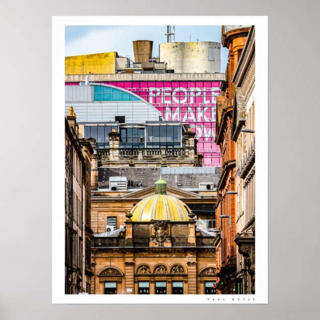Affiche de la ville de Glasgow (Devant)