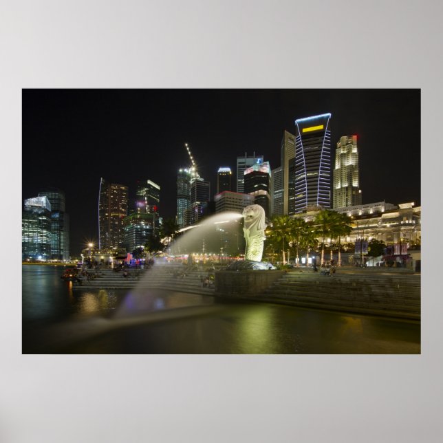 Affiche de la ville de Singapour le long de River  (Devant)