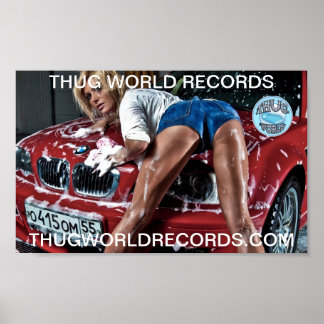 affiche de la voiture de la liste mondiale des voy