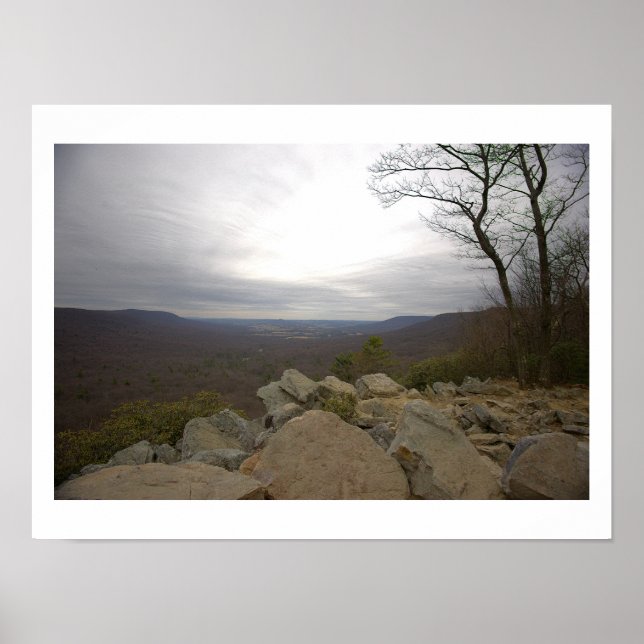 Affiche de la vue de Hawk Mountain (Devant)