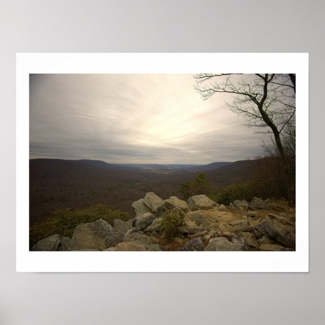 Affiche de la vue de Hawk Mountain (Devant)