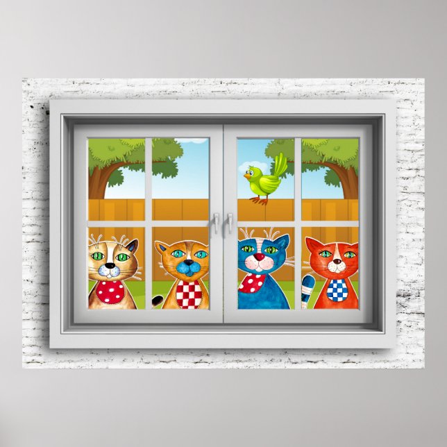 Affiche de la vue de la fenêtre (Devant)