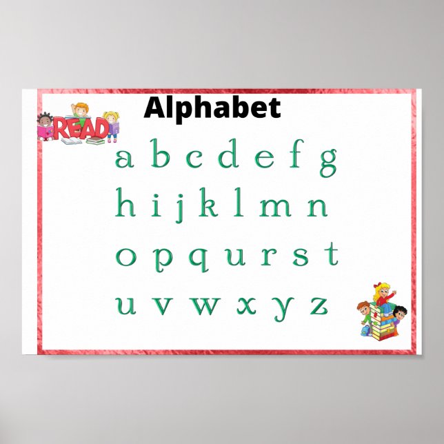 Affiche de l'alphabet (Devant)