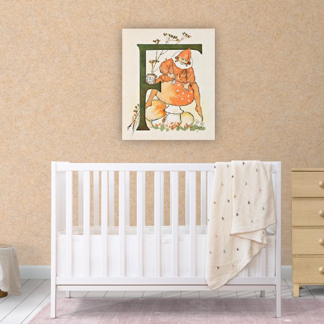 Affiche de l'alphabet des fées des fleurs vintage (Créateur téléchargé)