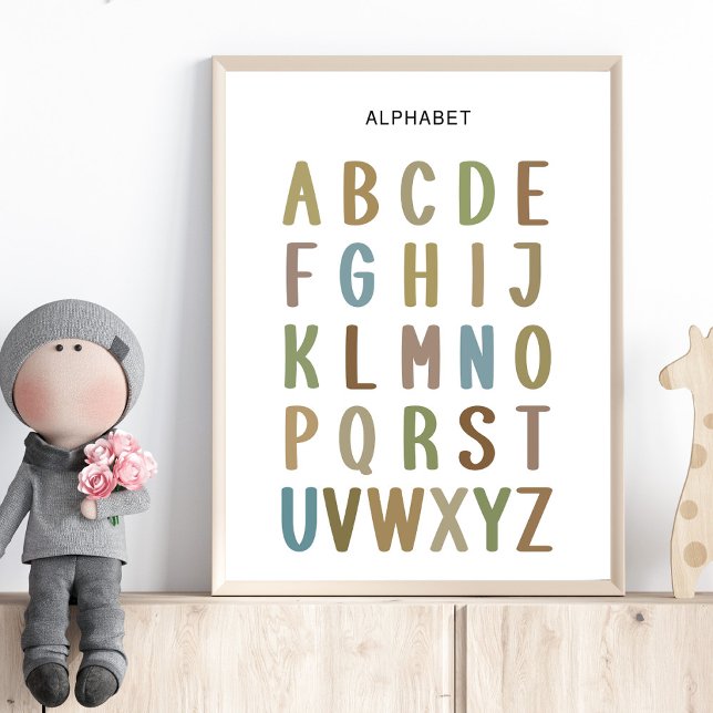 Affiche de l'alphabet - Tableau ABC pour les enfan (Créateur téléchargé)