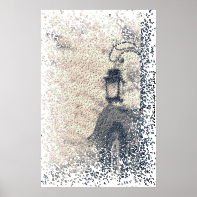Affiche de lampe de rue (Devant)