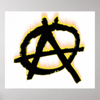 Affiche de l'anarchie sur le feu