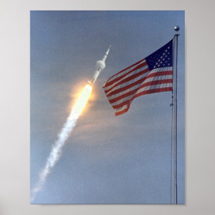 Affiche de lancement d'Apollo 11
