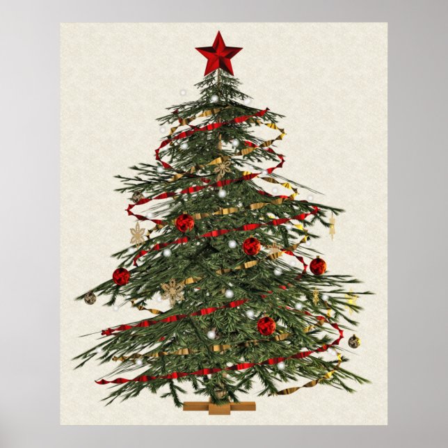 affiche de l'arbre de Noël (Devant)