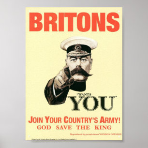 Affiche de l'armée britannique