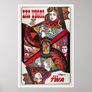 Affiche de Las Vegas Art Nevada Cadeau Vintage Las