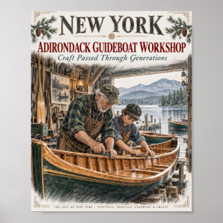 Affiche de l'atelier de construction de bateaux de
