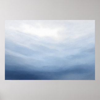 Affiche de lavis en poudre douce Glacier Veil