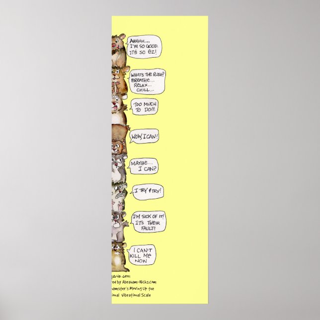 Affiche de l'échelle émotionnelle de Hamster Impri (Devant)