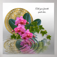 Affiche de l'élégance de l'orchidée