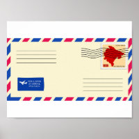 Affiche de l'enveloppe d'Airmail