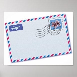 Affiche de l'enveloppe d'Airmail