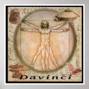 Affiche de Leonardo Davinci