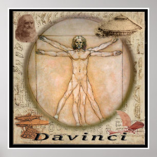 Affiche de Leonardo Davinci