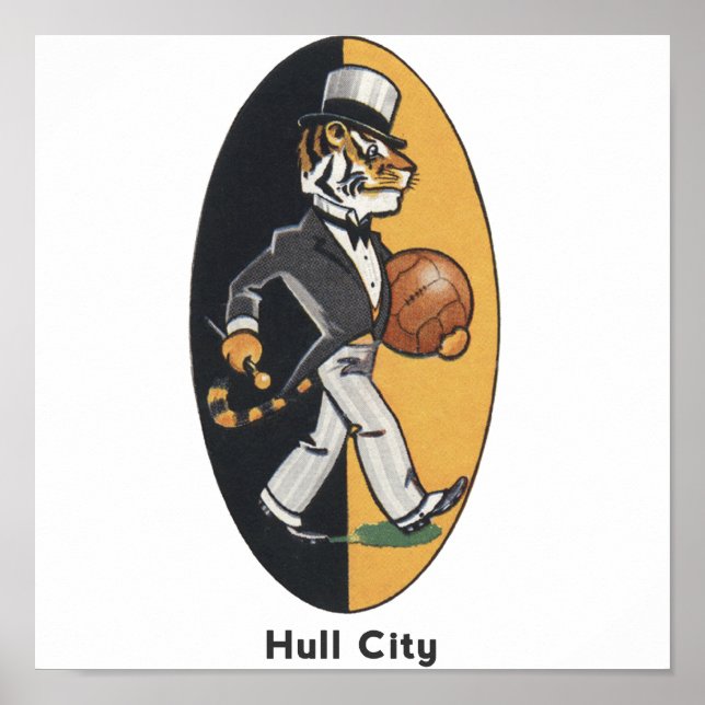 Affiche de l'équipe de football anglais Hull City (Devant)