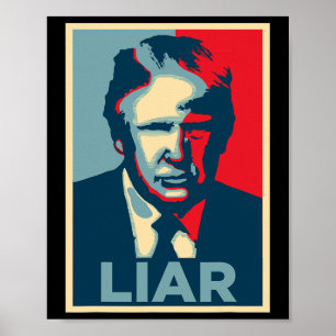 Affiche de l'espoir d'Obama anti-Trump menteur 